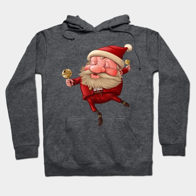 Santa Claus and the bell's dancing Hoodie by JORDYGRAPH